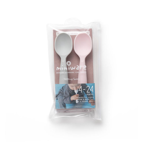 Miniware Training Spoon Set Cotton Candy + Toffee