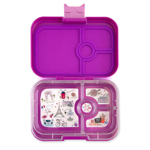 Yumbox Panino with Paris Tray Bijoux Purple 4-Compartment Lunch Box -  Mighty Rabbit