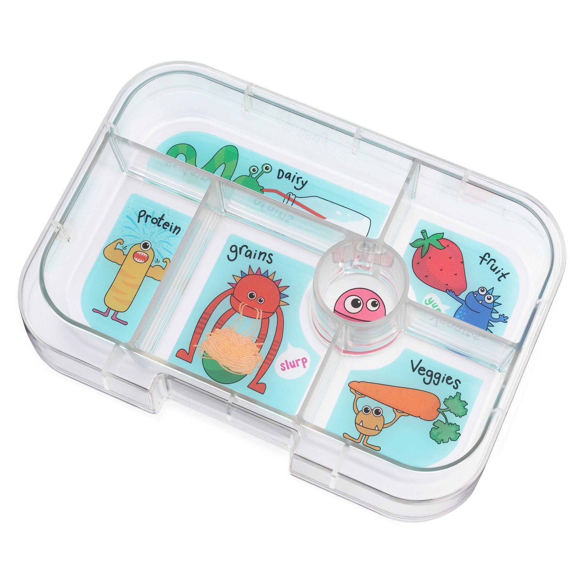 Yumbox Mini Snack Stardust Pink 3 Compartment Lunch Box - Mighty Rabbit