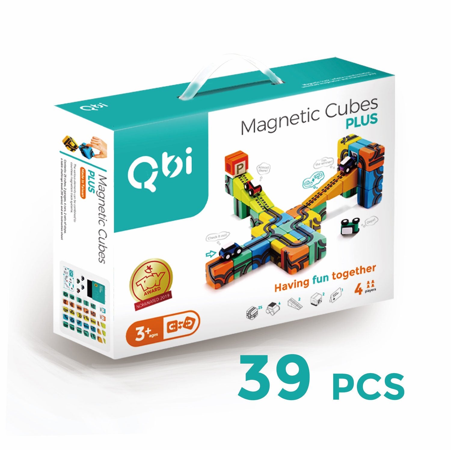 QbiToy Magnetic Cubes - Plus Pack - STEM Toys - Mighty Rabbit