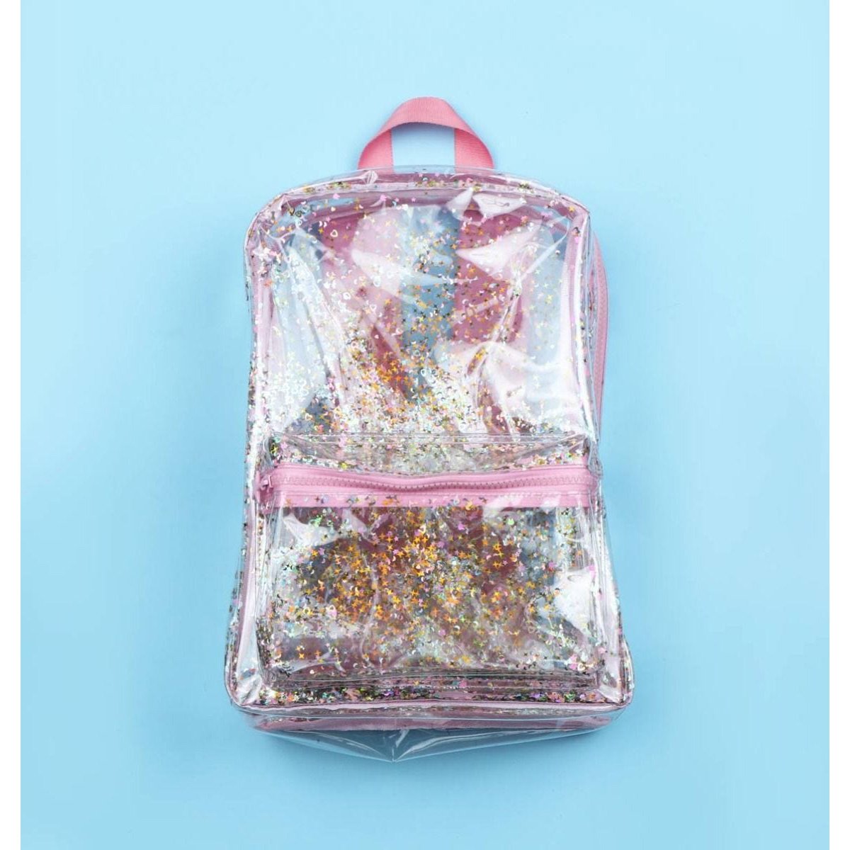 streep gevoeligheid vertraging A Little Lovely Company Backpack Glitter - Transparent/Pink - Mighty Rabbit