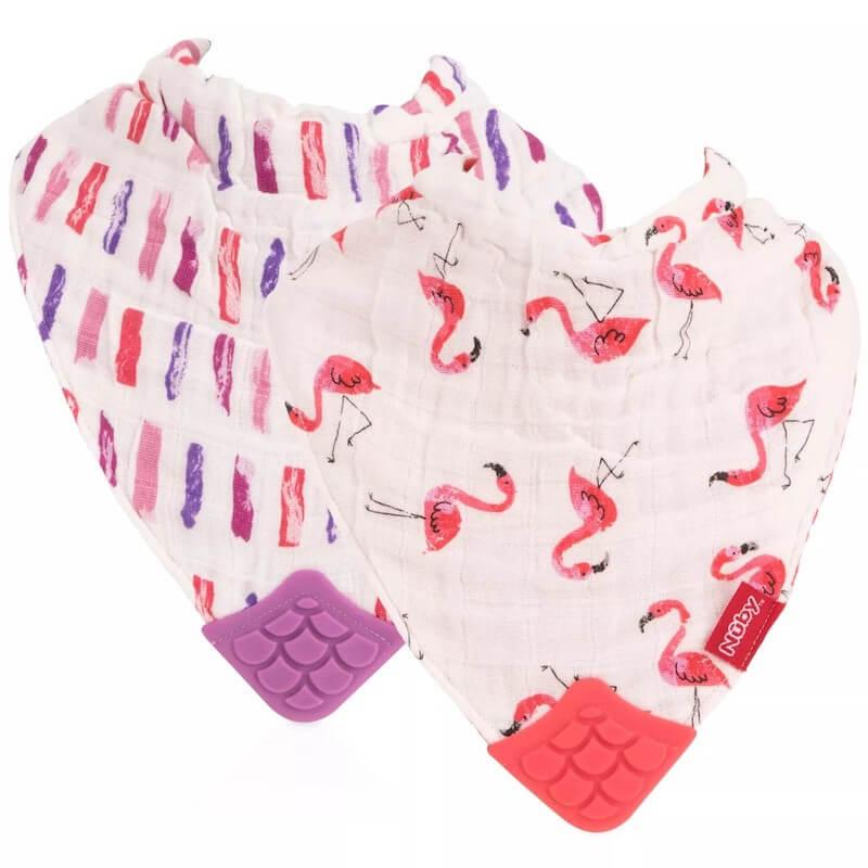 Nuby muslin best sale teether bib