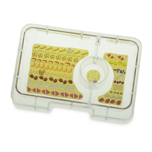 Yumbox Mini Snack Saffron Orange 3 Compartment Lunch Box - Mighty Rabbit