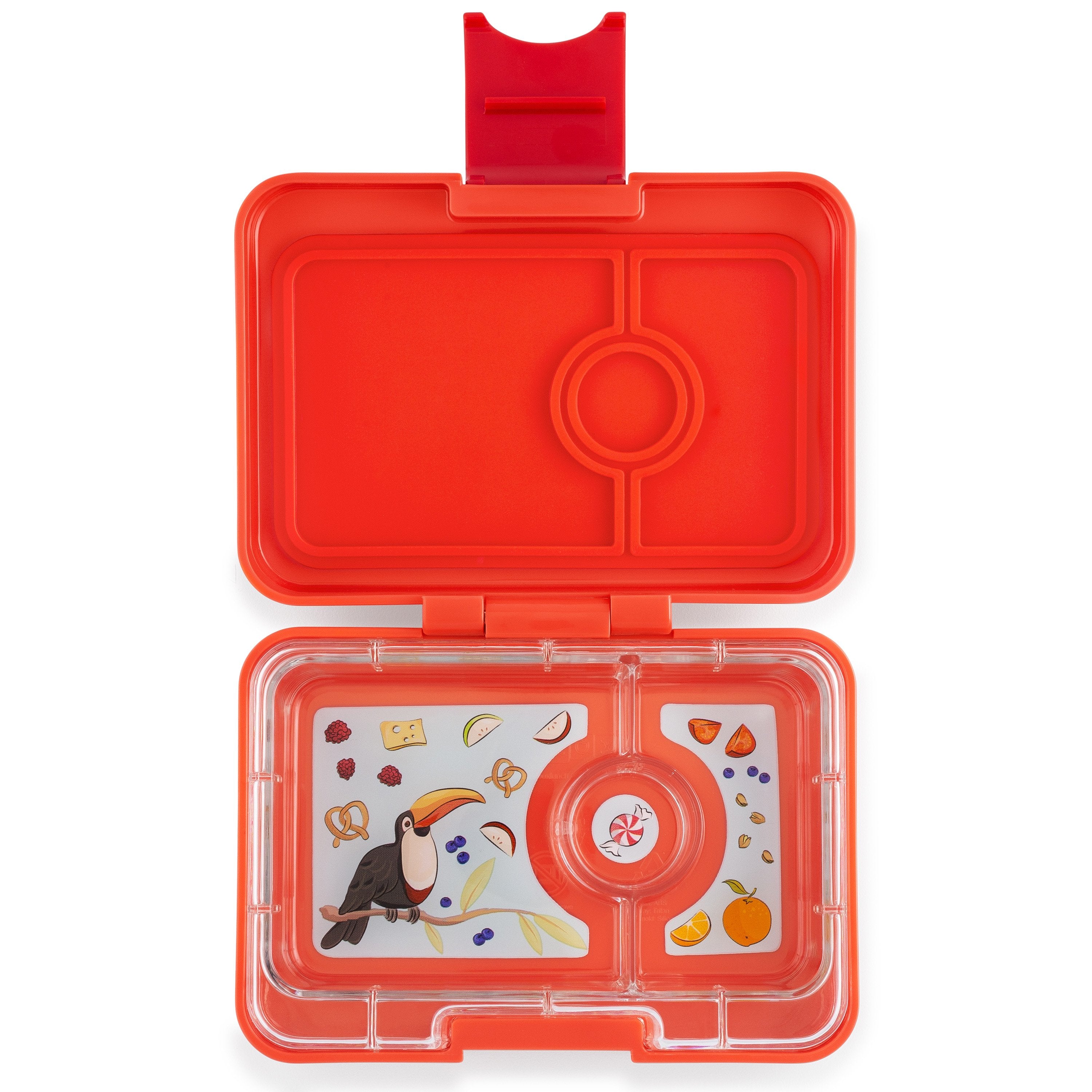 Yumbox Mini Snack Saffron Orange 3 Compartment Lunch Box - Mighty Rabbit